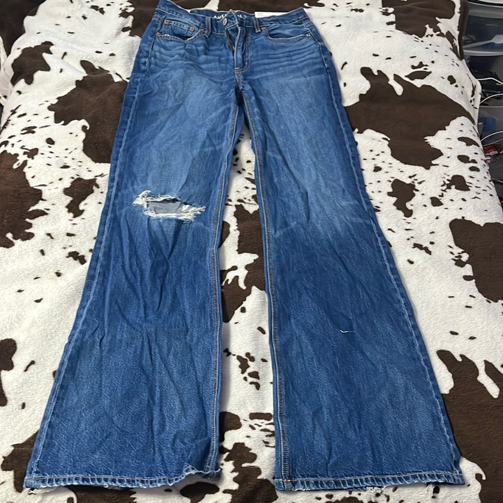 Dreamy Drape Low-Rise Baggy Flare Jeans